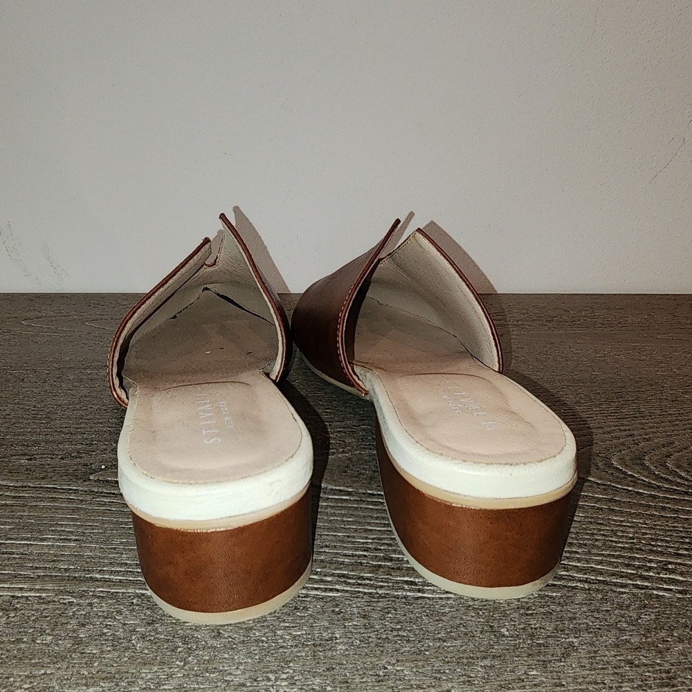 Stivali Pijao Cognac Leather Pointed Toe Mule EU 39 US 9 Quiet Luxury Minimalist - Picture 12 of 16